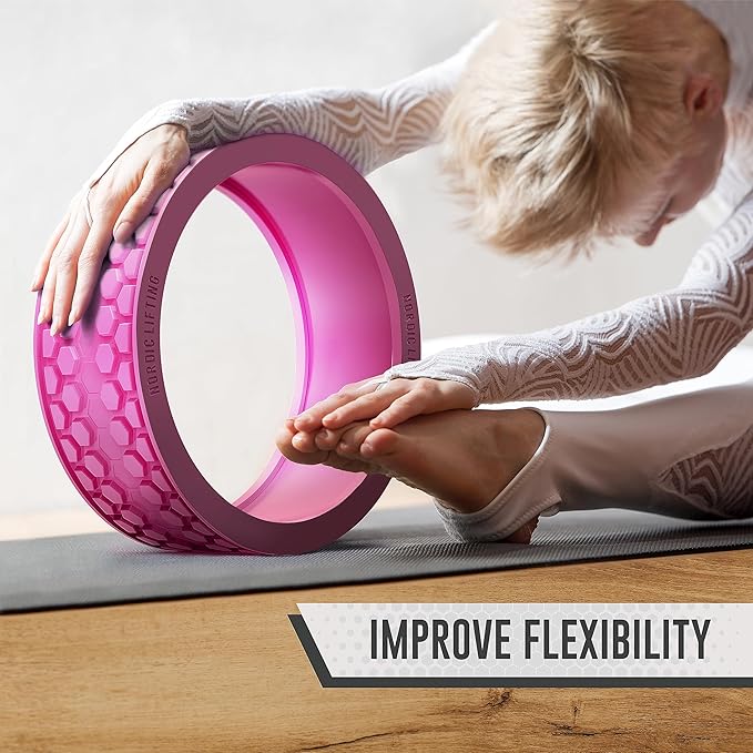 Yoga Wheel Back - Exercise Equipment for Back Pain Relief, Stretching, and Improving Mobility by Nordic Lifting