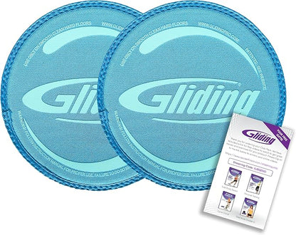 Gliding Discs for Working Out - Exercise Sliders for Carpet & Hardwood Floors 1 Pair, Authentic Workout Sliders Disc for Full Body Resistance Workout, Includes 4 Streaming Video Workouts