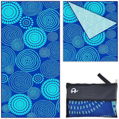 Elite Trend Microfiber Beach Towel - Extra Large 78x35 Inch Sand Free Quick Dry Towel for Travel, Swimming, Pool, Yoga, Hiking, Camping – Lightweight Fast Drying Microfiber Towel Compact for Adults