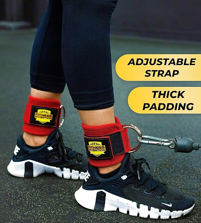 Ankle Straps for Cable Machines - Ergonomic Ankle