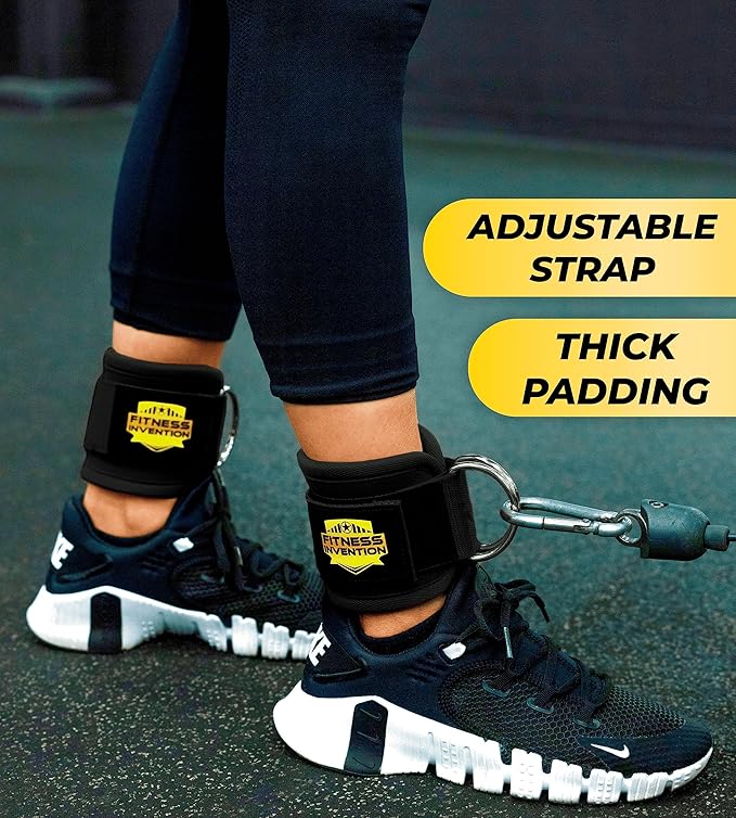 Ankle Straps for Cable Machines - Ergonomic Ankle